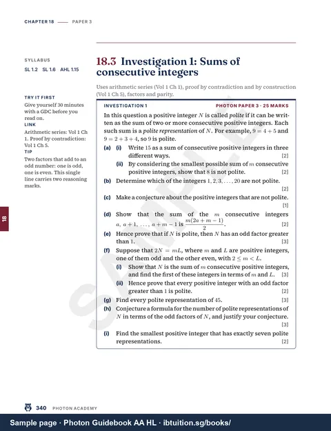 Sample page: a Paper 3 investigation from Volume 2