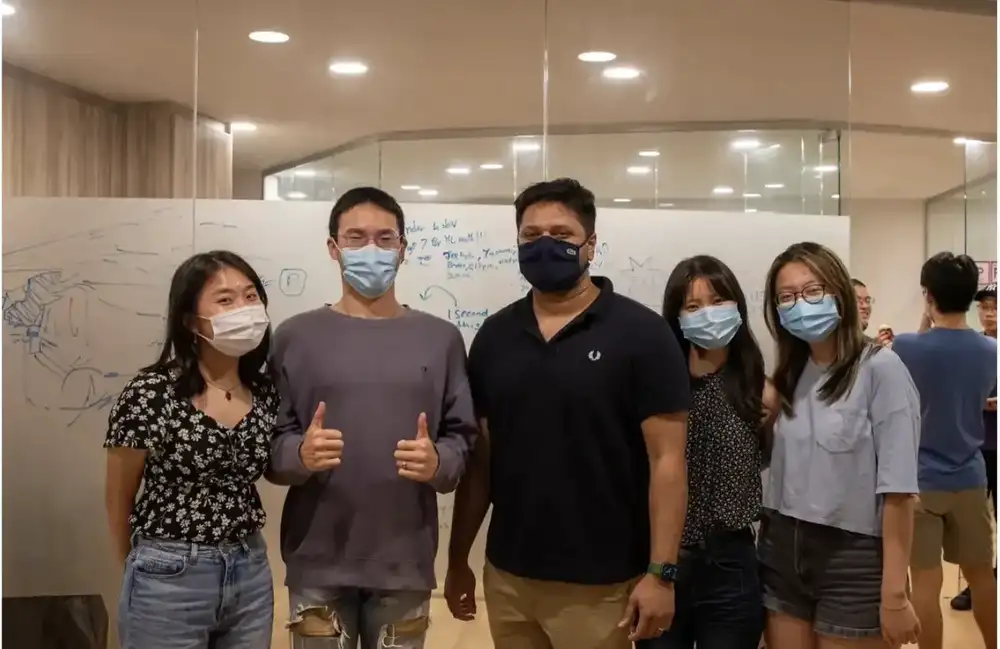 Mr. Ejaz with SOTA students in IB Math AA HL tuition session at Photon Academy Singapore